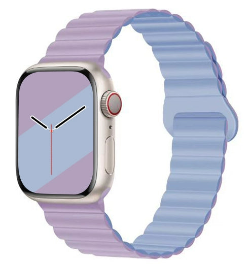 Silicone magnetic color-block Apple Watch Strap