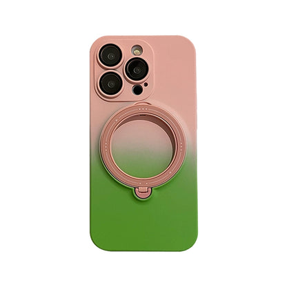 INS Gradient Color Magnetic Rotary Bracket Iphone Case