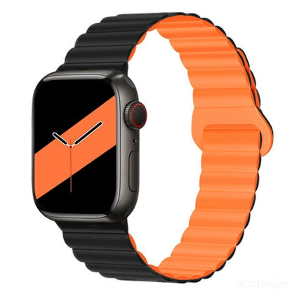 Silicone magnetic color-block Apple Watch Strap