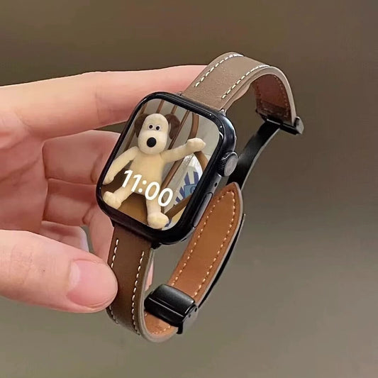 Leather Magnetic Loop for Applewatch Strap