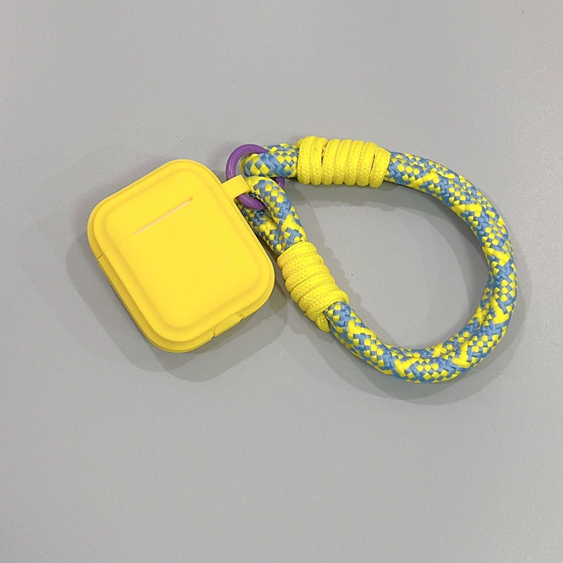 Simple Color with Lanyard Airpods Case