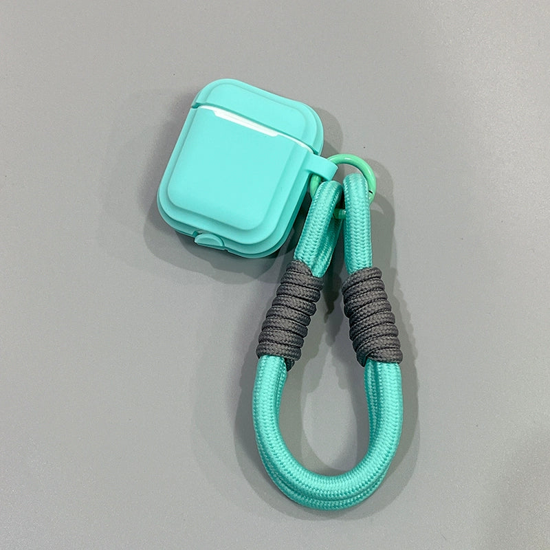 Simple Color with Lanyard Airpods Case