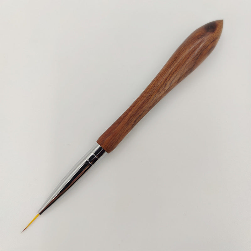 Handmade red treasure sandalwood rod nail pen, drawstring pen, hook pen, painted bjd face pen