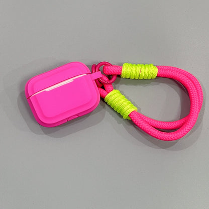 Simple Color with Lanyard Airpods Case