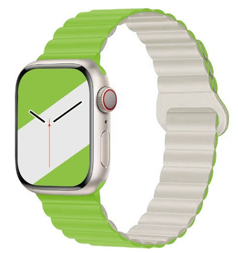 Silicone magnetic color-block Apple Watch Strap