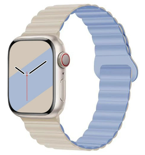 Silicone magnetic color-block Apple Watch Strap