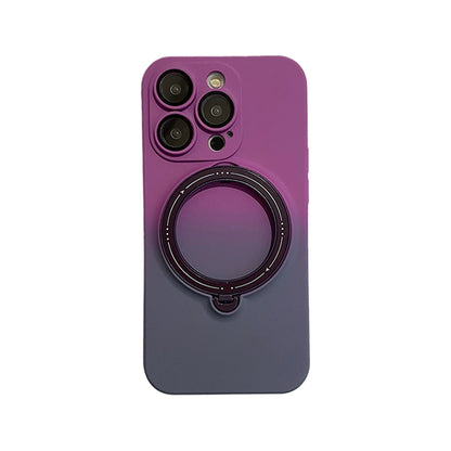 INS Gradient Color Magnetic Rotary Bracket Iphone Case