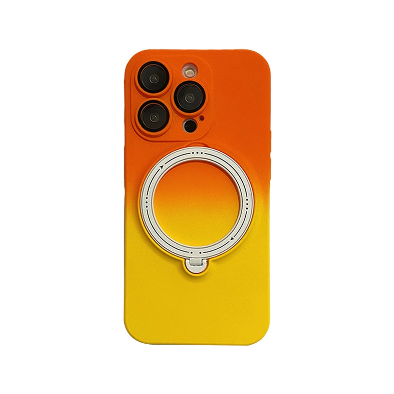 INS Gradient Color Magnetic Rotary Bracket Iphone Case