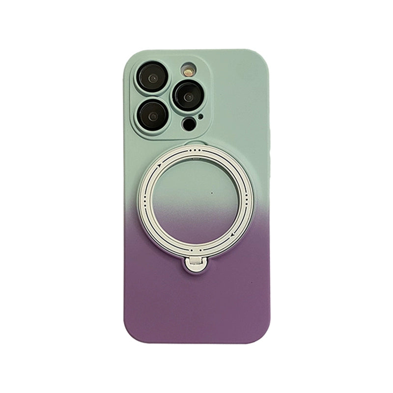 INS Gradient Color Magnetic Rotary Bracket Iphone Case