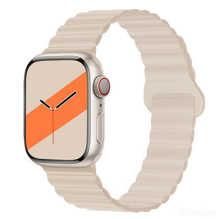 Silicone magnetic color-block Apple Watch Strap