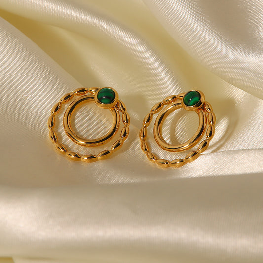 Malachite Earrings