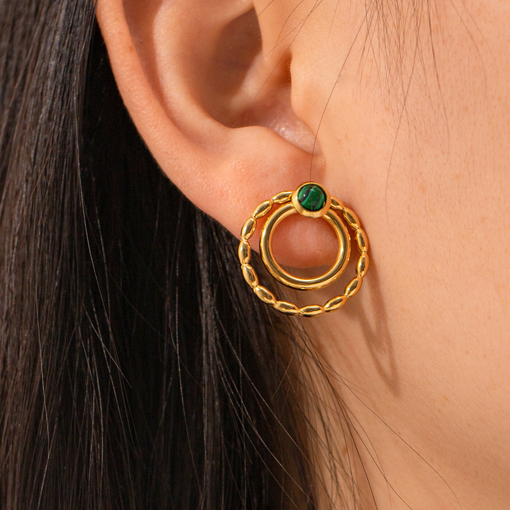 Malachite Earrings