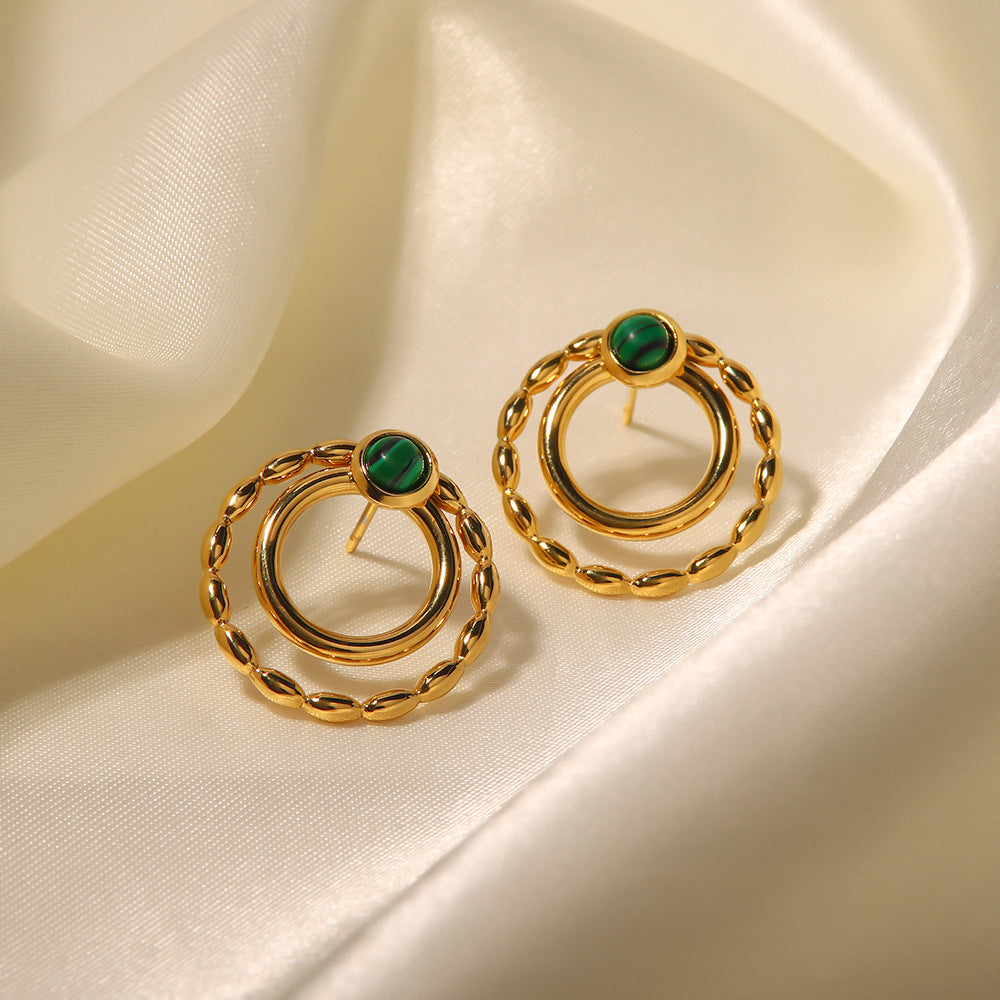 Malachite Earrings