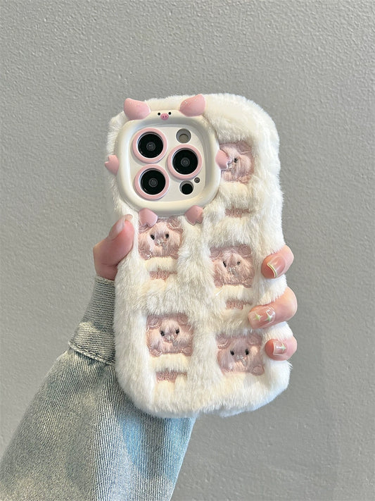 Winter White Plush IPhone Case