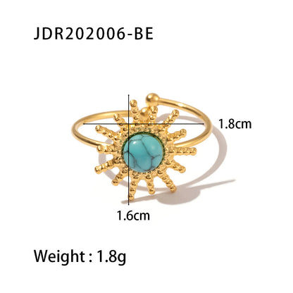 Sun Turquoise Open Ring