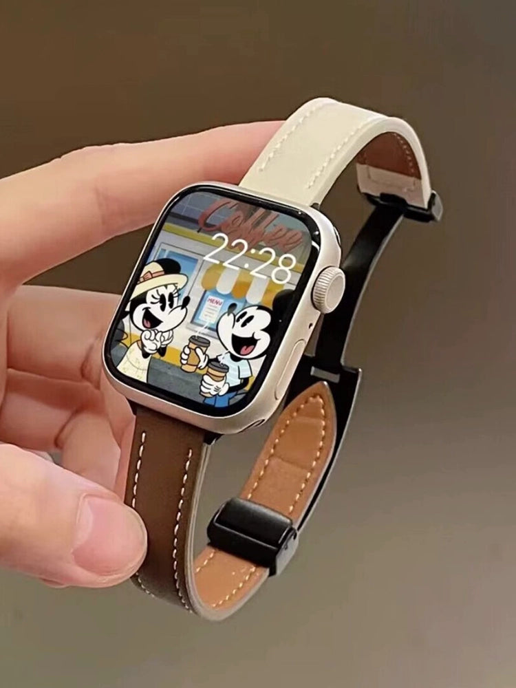 Leather Magnetic Loop for Applewatch Strap