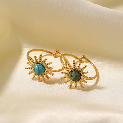 Sun Turquoise Open Ring