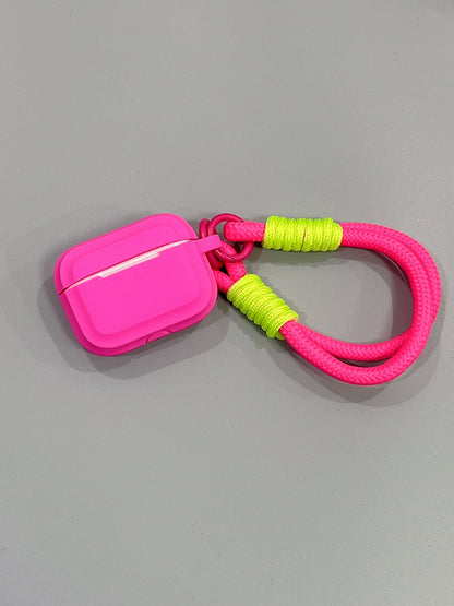 Simple Color with Lanyard Airpods Case