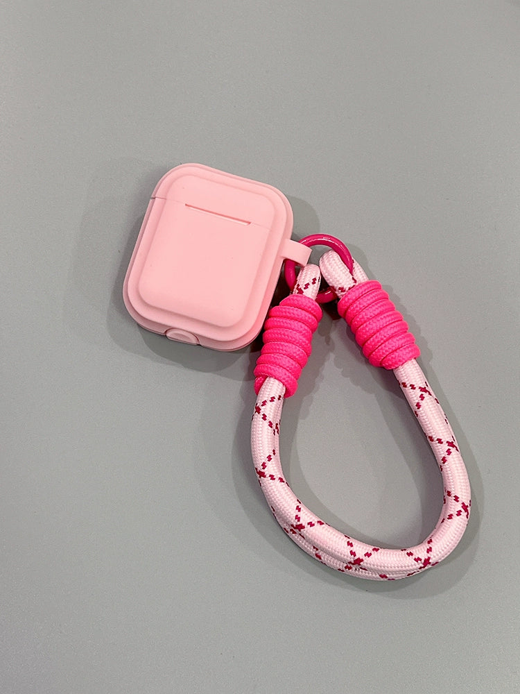 Simple Color with Lanyard Airpods Case