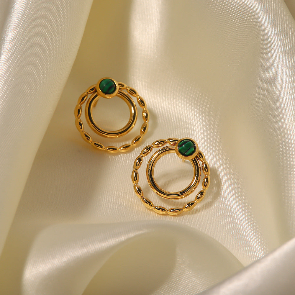 Malachite Earrings