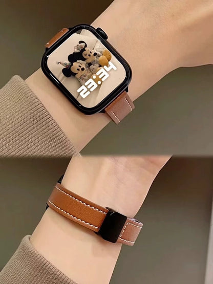 Leather Magnetic Loop for Applewatch Strap