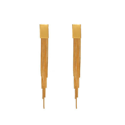 Tassel Titanium Earrings