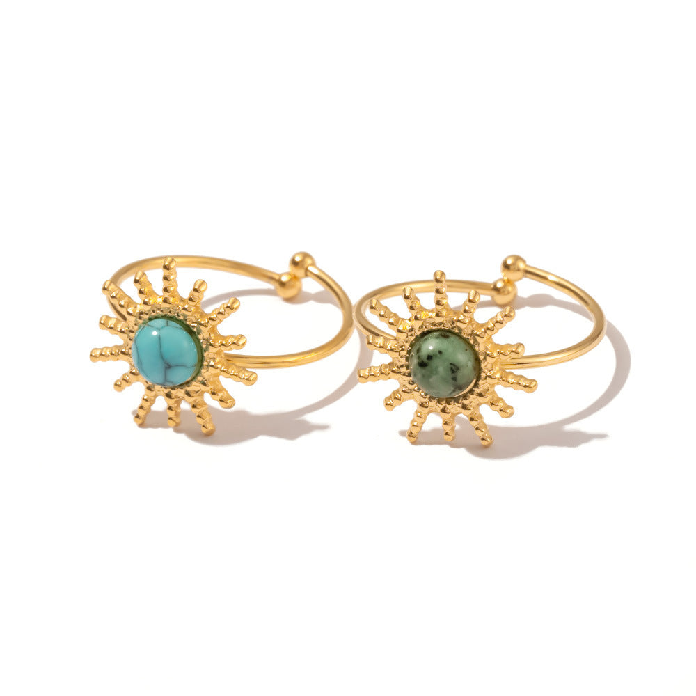 Sun Turquoise Open Ring