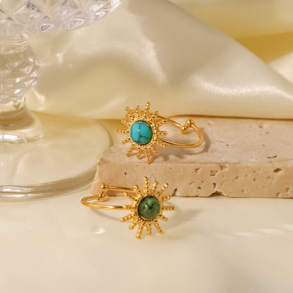 Sun Turquoise Open Ring